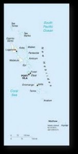 Fiji and New Hebrides map
