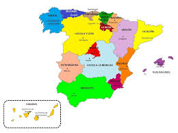 Mapa de España por Comunidades